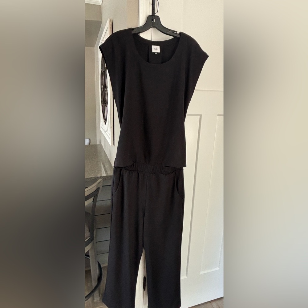 CAbi 1209 Black‎ Easygoing Knit Jumpsuit / SZ small